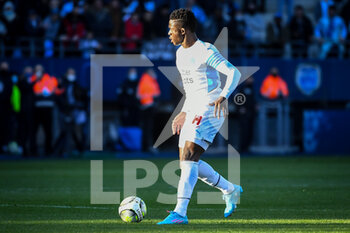 2022-02-27 - Bamba DIENG of Marseille during the French championship Ligue 1 football match between ESTAC Troyes and Olympique de Marseille on February 27, 2022 at Stade de l'Aube in Troyes, France - ESTAC TROYES VS OLYMPIQUE DE MARSEILLE - FRENCH LIGUE 1 - SOCCER