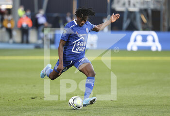 2022-02-27 - Issa Kabore of Troyes during the French championship Ligue 1 football match between ESTAC Troyes and Olympique de Marseille (OM) on February 27, 2022 at Stade de l'Aube in Troyes, France - ESTAC TROYES VS OLYMPIQUE DE MARSEILLE - FRENCH LIGUE 1 - SOCCER