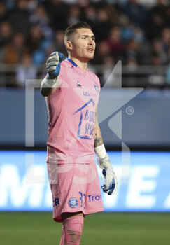 28/02/2022 - Goalkeeper of Troyes Gauthier Gallon during the French championship Ligue 1 football match between ESTAC Troyes and Olympique de Marseille (OM) on February 27, 2022 at Stade de l'Aube in Troyes, France - ESTAC TROYES VS OLYMPIQUE DE MARSEILLE (OM) - FRENCH LIGUE 1 - CALCIO
