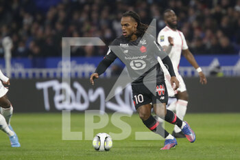 27/02/2022 - Renato LUZ SANCHES of Lille during the French championship Ligue 1 football match between Olympique Lyonnais (Lyon) and LOSC Lille on February 27, 2022 at Groupama stadium in Decines-Charpieu near Lyon, France - OLYMPIQUE LYONNAIS (LYON) VS LOSC LILLE - FRENCH LIGUE 1 - CALCIO