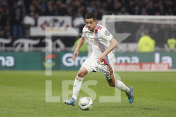 27/02/2022 - Romain FAIVRE of Lyon during the French championship Ligue 1 football match between Olympique Lyonnais (Lyon) and LOSC Lille on February 27, 2022 at Groupama stadium in Decines-Charpieu near Lyon, France - OLYMPIQUE LYONNAIS (LYON) VS LOSC LILLE - FRENCH LIGUE 1 - CALCIO
