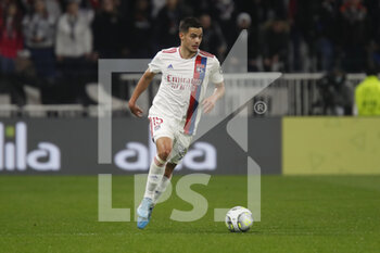 27/02/2022 - Romain FAIVRE of Lyon during the French championship Ligue 1 football match between Olympique Lyonnais (Lyon) and LOSC Lille on February 27, 2022 at Groupama stadium in Decines-Charpieu near Lyon, France - OLYMPIQUE LYONNAIS (LYON) VS LOSC LILLE - FRENCH LIGUE 1 - CALCIO
