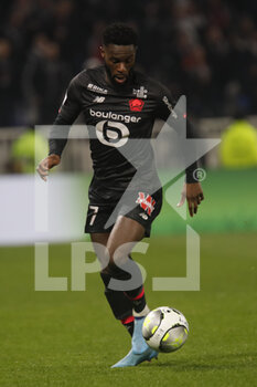 27/02/2022 - Jonathan BAMBA of Lille during the French championship Ligue 1 football match between Olympique Lyonnais (Lyon) and LOSC Lille on February 27, 2022 at Groupama stadium in Decines-Charpieu near Lyon, France - OLYMPIQUE LYONNAIS (LYON) VS LOSC LILLE - FRENCH LIGUE 1 - CALCIO