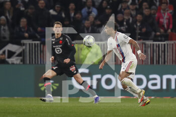 27/02/2022 - Lucas PAQUETA of Lyon and Sven BOTMAN of Lille during the French championship Ligue 1 football match between Olympique Lyonnais (Lyon) and LOSC Lille on February 27, 2022 at Groupama stadium in Decines-Charpieu near Lyon, France - OLYMPIQUE LYONNAIS (LYON) VS LOSC LILLE - FRENCH LIGUE 1 - CALCIO