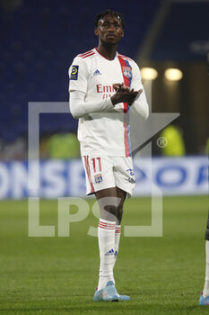 27/02/2022 - Tino KADEWERE of Lyon during the French championship Ligue 1 football match between Olympique Lyonnais (Lyon) and LOSC Lille on February 27, 2022 at Groupama stadium in Decines-Charpieu near Lyon, France - OLYMPIQUE LYONNAIS (LYON) VS LOSC LILLE - FRENCH LIGUE 1 - CALCIO