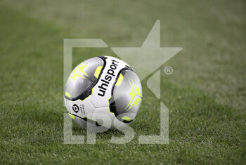 2022-03-06 - Illustration of uhlsport official matchball during the French championship Ligue 1 football match between Olympique de Marseille (OM) and AS Monaco (ASM) on March 6, 2022 at Velodrome stadium in Marseille, France - OLYMPIQUE DE MARSEILLE (OM) VS AS MONACO (ASM) - FRENCH LIGUE 1 - SOCCER