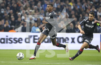 2022-03-06 - Jean Lucas of Monaco during the French championship Ligue 1 football match between Olympique de Marseille (OM) and AS Monaco (ASM) on March 6, 2022 at Velodrome stadium in Marseille, France - OLYMPIQUE DE MARSEILLE (OM) VS AS MONACO (ASM) - FRENCH LIGUE 1 - SOCCER