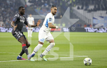 2022-03-06 - Dimitri Payet of Marseille, Youssouf Fofana of Monaco (left) during the French championship Ligue 1 football match between Olympique de Marseille (OM) and AS Monaco (ASM) on March 6, 2022 at Velodrome stadium in Marseille, France - OLYMPIQUE DE MARSEILLE (OM) VS AS MONACO (ASM) - FRENCH LIGUE 1 - SOCCER