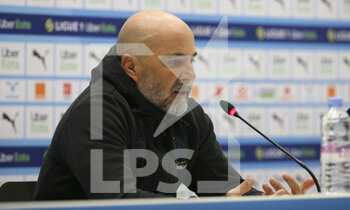 07/03/2022 - Coach of Olympique de Marseille Jorge Sampaoli answers to the media during the post-match press conference following the French championship Ligue 1 football match between Olympique de Marseille (OM) and AS Monaco (ASM) on March 6, 2022 at Velodrome stadium in Marseille, France - OLYMPIQUE DE MARSEILLE (OM) VS AS MONACO (ASM) - FRENCH LIGUE 1 - CALCIO