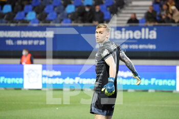 12/03/2022 - Jérémy Vachoux goalkeeper 1 Dunkerque during the French championship Ligue 2 football match between USL Dunkerque and Pau FC on March 12, 2022 at Marcel Tribut stadium in Dunkerque, France - USL DUNKERQUE VS PAU FC - FRENCH LIGUE 1 - CALCIO