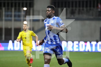 12/03/2022 - Alioune BA 15 Dunkerque during the French championship Ligue 2 football match between USL Dunkerque and Pau FC on March 12, 2022 at Marcel Tribut stadium in Dunkerque, France - USL DUNKERQUE VS PAU FC - FRENCH LIGUE 1 - CALCIO