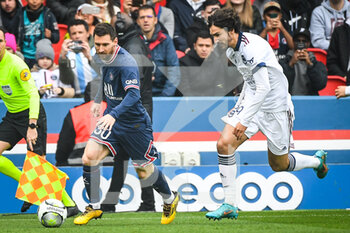 13/03/2022 - Lionel (Leo) MESSI of PSG and Yacine ADLI of Bordeaux during the Fench championship Ligue 1 football match between Paris Saint-Germain and Girondins de Bordeaux on March 13, 2022 at Parc des Princes stadium in Paris, France - PARIS SAINT-GERMAIN VS GIRONDINS DE BORDEAUX - FRENCH LIGUE 1 - CALCIO