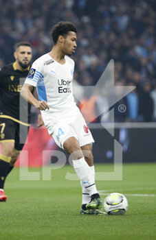20/03/2022 - Boubacar Kamara of Marseille during the French championship Ligue 1 football match between Olympique de Marseille and OGC Nice on March 20, 2022 at Velodrome stadium in Marseille, France - OLYMPIQUE DE MARSEILLE VS OGC NICE - FRENCH LIGUE 1 - CALCIO