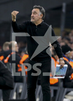 20/03/2022 - Coach of OGC Nice Christophe Galtier during the French championship Ligue 1 football match between Olympique de Marseille and OGC Nice on March 20, 2022 at Velodrome stadium in Marseille, France - OLYMPIQUE DE MARSEILLE VS OGC NICE - FRENCH LIGUE 1 - CALCIO