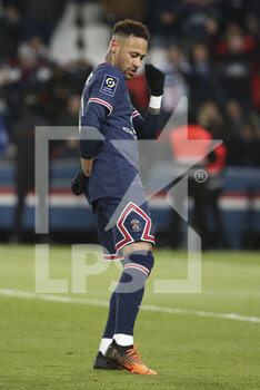 03/04/2022 - Neymar Jr of PSG celebrates his goal during the French championship Ligue 1 football match between Paris Saint-Germain (PSG) and FC Lorient on April 3, 2022 at Parc des Princes stadium in Paris, France - PARIS SAINT-GERMAIN VS FC LORIENT - FRENCH LIGUE 1 - CALCIO