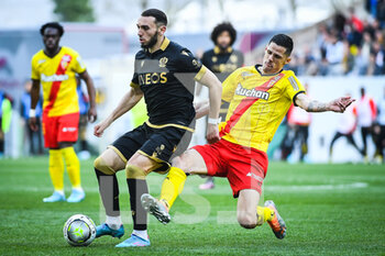 10/04/2022 - Amine GOUIRI of Nice and Florian SOTOCA of Lens during the French championship Ligue 1 football match between RC Lens and OGC Nice on April 10, 2022 at Bollaert-Delelis stadium in Lens, France - RC LENS VS OGC NICE - FRENCH LIGUE 1 - CALCIO