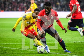 16/04/2022 - David PEREIRA DA COSTA of Lens and Jonathan BAMBA of Lille during the French championship Ligue 1 football match between LOSC Lille and RC Lens on April 16, 2022 at Pierre Mauroy stadium in Villeneuve-d'Ascq near Lille, France - LOSC LILLE VS RC LENS - FRENCH LIGUE 1 - CALCIO