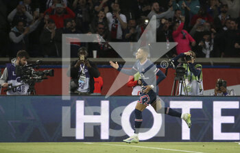 17/04/2022 - Kylian Mbappe of PSG celebrates his goal during the French championship Ligue 1 football match between Paris Saint-Germain (PSG) and Olympique de Marseille (OM) on April 17, 2022 at Parc des Princes stadium in Paris, France - PARIS SAINT-GERMAIN VS OLYMPIQUE DE MARSEILLE - FRENCH LIGUE 1 - CALCIO