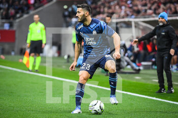 2022-04-24 - Sead KOLASINAC of Marseille during the French championship Ligue 1 football match between Stade de Reims and Olympique de Marseille on April 24, 2022 at Auguste Delaune stadium in Reims, France - STADE DE REIMS VS OLYMPIQUE DE MARSEILLE - FRENCH LIGUE 1 - SOCCER