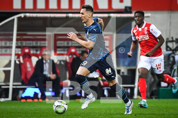 2022-04-24 - Arkadiusz MILIK of Marseille during the French championship Ligue 1 football match between Stade de Reims and Olympique de Marseille on April 24, 2022 at Auguste Delaune stadium in Reims, France - STADE DE REIMS VS OLYMPIQUE DE MARSEILLE - FRENCH LIGUE 1 - SOCCER