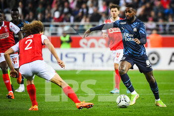 2022-04-24 - Gerson of Marseille during the French championship Ligue 1 football match between Stade de Reims and Olympique de Marseille on April 24, 2022 at Auguste Delaune stadium in Reims, France - STADE DE REIMS VS OLYMPIQUE DE MARSEILLE - FRENCH LIGUE 1 - SOCCER