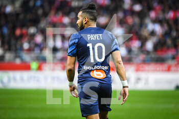 2022-04-24 - Dimitri PAYET of Marseille during the French championship Ligue 1 football match between Stade de Reims and Olympique de Marseille on April 24, 2022 at Auguste Delaune stadium in Reims, France - STADE DE REIMS VS OLYMPIQUE DE MARSEILLE - FRENCH LIGUE 1 - SOCCER