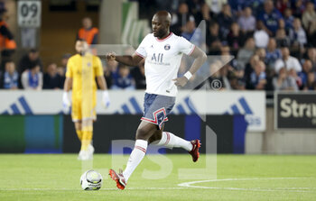 29/04/2022 - Danilo Pereira of PSG during the French championship Ligue 1 football match between RC Strasbourg Alsace (RCSA) and Paris Saint-Germain (PSG) on April 29, 2022 at Stade de La Meinau in Strasbourg, France - RC STRASBOURG VS PARIS SAINT-GERMAIN - FRENCH LIGUE 1 - CALCIO