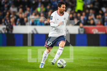 29/04/2022 - Lionel (Leo) MESSI of PSG during the French championship Ligue 1 football match between RC Strasbourg and Paris Saint-Germain on April 29, 2022 at La Meinau stadium in Strasbourg, France - RC STRASBOURG VS PARIS SAINT-GERMAIN - FRENCH LIGUE 1 - CALCIO