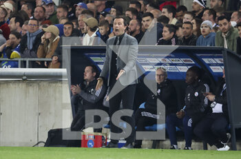 29/04/2022 - Coach of RC Strasbourg Julien Stephan during the French championship Ligue 1 football match between RC Strasbourg Alsace (RCSA) and Paris Saint-Germain (PSG) on April 29, 2022 at Stade de La Meinau in Strasbourg, France - RC STRASBOURG VS PARIS SAINT-GERMAIN - FRENCH LIGUE 1 - CALCIO
