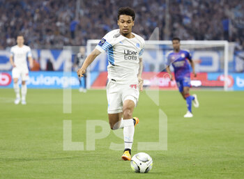 2022-05-01 - Boubacar Kamara of Marseille during the French championship Ligue 1 football match between Olympique de Marseille (OM) and Olympique Lyonnais (OL, Lyon) on May 1, 2022 at Stade Velodrome in Marseille, France - OLYMPIQUE DE MARSEILLE (OM) VS OLYMPIQUE LYONNAIS (OL, LYON) - FRENCH LIGUE 1 - SOCCER
