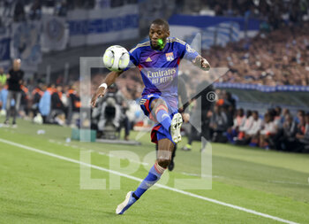 2022-05-01 - Karl Toko Ekambi of Lyon during the French championship Ligue 1 football match between Olympique de Marseille (OM) and Olympique Lyonnais (OL, Lyon) on May 1, 2022 at Stade Velodrome in Marseille, France - OLYMPIQUE DE MARSEILLE (OM) VS OLYMPIQUE LYONNAIS (OL, LYON) - FRENCH LIGUE 1 - SOCCER