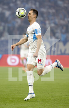 2022-05-01 - Arkadiusz Milik of Marseille during the French championship Ligue 1 football match between Olympique de Marseille (OM) and Olympique Lyonnais (OL, Lyon) on May 1, 2022 at Stade Velodrome in Marseille, France - OLYMPIQUE DE MARSEILLE (OM) VS OLYMPIQUE LYONNAIS (OL, LYON) - FRENCH LIGUE 1 - SOCCER