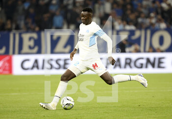 2022-05-01 - Pape Gueye of Marseille during the French championship Ligue 1 football match between Olympique de Marseille (OM) and Olympique Lyonnais (OL, Lyon) on May 1, 2022 at Stade Velodrome in Marseille, France - OLYMPIQUE DE MARSEILLE (OM) VS OLYMPIQUE LYONNAIS (OL, LYON) - FRENCH LIGUE 1 - SOCCER