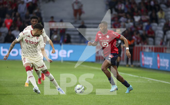 2022-05-06 - Tiago Djalo of Lille during the French championship Ligue 1 football match between Lille OSC (LOSC) and AS Monaco (ASM) on May 6, 2022 at Stade Pierre Mauroy in Villeneuve d'Ascq near Lille, France - LOSC LILLE VS AS MONACO - FRENCH LIGUE 1 - SOCCER