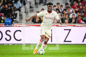 2022-05-06 - Aurelien TCHOUAMENI of Monaco during the French championship Ligue 1 football match between LOSC Lille and AS Monaco on May 6, 2022 at Pierre Mauroy stadium in Villeneuve-d'Ascq near Lille, France - LOSC LILLE VS AS MONACO - FRENCH LIGUE 1 - SOCCER