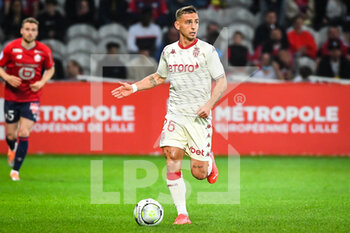 2022-05-06 - Ruben AGUILAR of Monaco during the French championship Ligue 1 football match between LOSC Lille and AS Monaco on May 6, 2022 at Pierre Mauroy stadium in Villeneuve-d'Ascq near Lille, France - LOSC LILLE VS AS MONACO - FRENCH LIGUE 1 - SOCCER