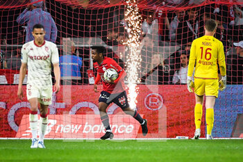 2022-05-06 - Angel GOMES of Lille celebrates his goal during the French championship Ligue 1 football match between LOSC Lille and AS Monaco on May 6, 2022 at Pierre Mauroy stadium in Villeneuve-d'Ascq near Lille, France - LOSC LILLE VS AS MONACO - FRENCH LIGUE 1 - SOCCER