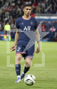 08/05/2022 - Achraf Hakimi of PSG during the French championship Ligue 1 football match between Paris Saint-Germain and ESTAC Troyes on May 8, 2022 at Parc des Princes stadium in Paris, France - PARIS SAINT-GERMAIN VS ESTAC TROYES - FRENCH LIGUE 1 - CALCIO