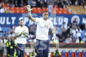 2022-05-14 - Goalkeeper of PSG Gianluigi Donnarumma during the French championship Ligue 1 football match between Montpellier HSC and Paris Saint-Germain on May 14, 2022 at La Mosson stadium in Montpellier, France - MONTPELLIER HSC VS PARIS SAINT-GERMAIN - FRENCH LIGUE 1 - SOCCER