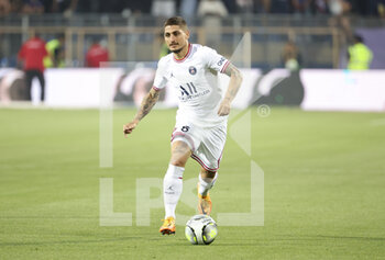 2022-05-14 - Marco Verratti of PSG during the French championship Ligue 1 football match between Montpellier HSC and Paris Saint-Germain on May 14, 2022 at La Mosson stadium in Montpellier, France - MONTPELLIER HSC VS PARIS SAINT-GERMAIN - FRENCH LIGUE 1 - SOCCER