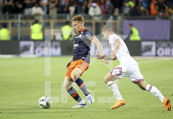 2022-05-14 - Nicolas Cozza of Montpellier during the French championship Ligue 1 football match between Montpellier HSC and Paris Saint-Germain on May 14, 2022 at La Mosson stadium in Montpellier, France - MONTPELLIER HSC VS PARIS SAINT-GERMAIN - FRENCH LIGUE 1 - SOCCER