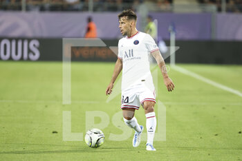 2022-05-14 - Juan Bernat of PSG during the French championship Ligue 1 football match between Montpellier HSC and Paris Saint-Germain on May 14, 2022 at La Mosson stadium in Montpellier, France - MONTPELLIER HSC VS PARIS SAINT-GERMAIN - FRENCH LIGUE 1 - SOCCER