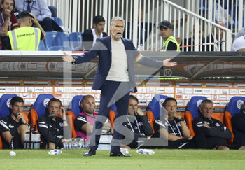 2022-05-14 - Coach of Montpellier HSC Olivier Dall’oglio during the French championship Ligue 1 football match between Montpellier HSC and Paris Saint-Germain on May 14, 2022 at La Mosson stadium in Montpellier, France - MONTPELLIER HSC VS PARIS SAINT-GERMAIN - FRENCH LIGUE 1 - SOCCER