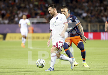 2022-05-14 - Lionel Messi of PSG during the French championship Ligue 1 football match between Montpellier HSC and Paris Saint-Germain on May 14, 2022 at La Mosson stadium in Montpellier, France - MONTPELLIER HSC VS PARIS SAINT-GERMAIN - FRENCH LIGUE 1 - SOCCER