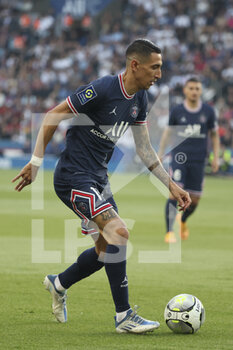 2022-05-21 - Angel Di Maria of PSG during the French championship Ligue 1 football match between Paris Saint-Germain (PSG) and FC Metz on May 21, 2022 at Parc des Princes stadium in Paris, France - PARIS SAINT-GERMAIN (PSG) VS FC METZ - FRENCH LIGUE 1 - SOCCER