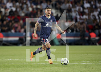 2022-05-21 - Marco Verratti of PSG during the French championship Ligue 1 football match between Paris Saint-Germain (PSG) and FC Metz on May 21, 2022 at Parc des Princes stadium in Paris, France - PARIS SAINT-GERMAIN (PSG) VS FC METZ - FRENCH LIGUE 1 - SOCCER