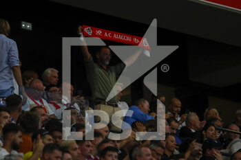 05/08/2022 - Fan of Ajaccio during the French championship Ligue 1 football match between Olympique Lyonnais (Lyon) and AC Ajaccio on August 5, 2022 at Groupama stadium in Decines-Charpieu near Lyon, France - FOOTBALL - FRENCH CHAMP - LYON V AJACCIO - FRENCH LIGUE 1 - CALCIO
