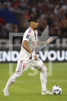 2022-08-05 - Lucas PAQUETA of Lyon during the French championship Ligue 1 football match between Olympique Lyonnais (Lyon) and AC Ajaccio on August 5, 2022 at Groupama stadium in Decines-Charpieu near Lyon, France - FOOTBALL - FRENCH CHAMP - LYON V AJACCIO - FRENCH LIGUE 1 - SOCCER