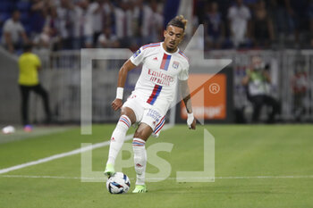 05/08/2022 - Malo GUSTO of Lyon during the French championship Ligue 1 football match between Olympique Lyonnais (Lyon) and AC Ajaccio on August 5, 2022 at Groupama stadium in Decines-Charpieu near Lyon, France - FOOTBALL - FRENCH CHAMP - LYON V AJACCIO - FRENCH LIGUE 1 - CALCIO