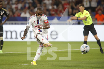 05/08/2022 - Alexandre LACAZETTE of Lyon score a goal during the French championship Ligue 1 football match between Olympique Lyonnais (Lyon) and AC Ajaccio on August 5, 2022 at Groupama stadium in Decines-Charpieu near Lyon, France - FOOTBALL - FRENCH CHAMP - LYON V AJACCIO - FRENCH LIGUE 1 - CALCIO